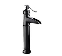 YCVAWEOD Toques de Cascada Cuenca de mezcladora Alta para cuencas de baño Retro Baño Mediante de baño 1 Mezcladora de cuencas de Palanca Antigua Negra, antigüedad LWX