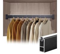 YCVAWEOD Varilla de Aluminio Varilla Colgante Organizador de Ropa para el Vestuario de vehículos recreativos 30 120 cm Barra de Divisor de Prenda fácil de Cortar LWX