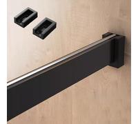 YCVAWEOD Varilla de Ropa Colgante de riel de Armario 35.4 "Pastel de Colgador de Armario Cuadrado con Soportes de Barra extraíbles Pole de Almacenamiento de Prendas para armarios LWX