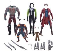 YCVBCY Anime Figura,6 Piezas Figuras de acción de héroe,Accion Figuras Modelo PVC Figura Coleccionable, Decoración De Pastel, Toy Modelo Decoración Ornaments para Niños Cumpleaños