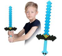 YCVBCY Pixel Espada de Juguete para Niños Arma de Juguete de Plástico Pixel Espada de Juguete para Juegos Colección de Accesorios de Batalla de Juguetes Regalos para Niños Halloween Carnaval