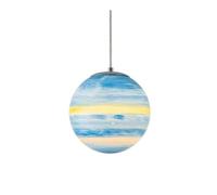 YCWZKJ Lámpara Colgante de Techo de Resina Creativa nórdica, lámpara Colgante de Techo con diseño de Universo, Tierra, Sol, Luna, Venus, Júpiter, Urano, Marte, Saturno, Pantalla E27, Luce