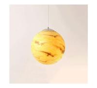 YCWZKJ Lámpara Colgante de Techo de Resina Creativa nórdica, lámpara Colgante de Techo con diseño de Universo, Tierra, Sol, Luna, Venus, Júpiter, Urano, Marte, Saturno, Pantalla E27, Luce