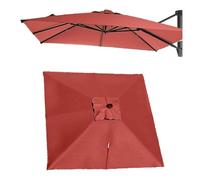 YCXLAXHH Recambio Sombrilla 8 Varillas 3 Metros, Tela Sombrilla, Poliéster Grueso, Resistente a los Rayos UV, Apto para Playas y Patios(Red,3 x 3 m/10 x 10 ft)