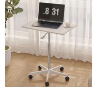 YCYHXJB Mesa Auxiliar con Ruedas, Side Table Móvil Neumático con Rotación de 360°, Mesita Auxiliar Salon para Uso Hospitalario y Doméstico(White,95cm/37.4in)