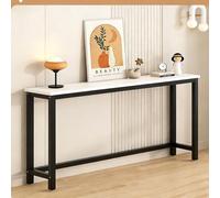 YCYHXJB Mesa de Entrada Larga, Balda Radiador Madera con Estructura Metálica, Consola Recibidor para Sala de Estar, Bistró y Espacios Pequeños(140 * 20 * 80cm/55 * 8 * 31.5in)