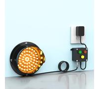 YCYHXJB Semáforo Rojo/Verde/Amarillo, Freno de Tráfico LED CA 100-240 V, Luz Indicadora Industrial para Montaje en Interiores y Exteriores, Plug & Play(125mm/5in)