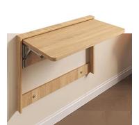 YCYHZC Mesa Pared Plegable Flotante Cocina, Mesa Plegable Madera Montar Pared, Banco Trabajo Colgante Plegable para Espacios Pequeños Hogar(Log,63cm/25in)