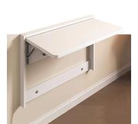 YCYHZC Mesa Pared Plegable Flotante Cocina, Mesa Plegable Madera Montar Pared, Banco Trabajo Colgante Plegable para Espacios Pequeños Hogar(White,63cm/25in)