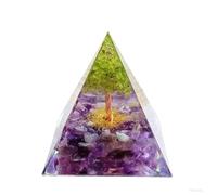 ycyingcheng Pyramid Ogan Crystal Energy Tower Nature Reiki Chakra Grava, Pirámide Natural Ogan Crystal Energy Tower Energy Healing Reiki Chakra Piedras rotas Escritorio de joyería 6 cm (A)