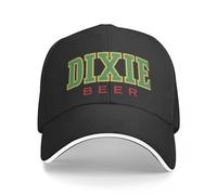 YCYLYLYC Camiseta Unisex Dixie Beer Classic Logo Cool para los Amantes de la Cerveza- Dixie Beer Gorra de béisbol Negra Golf Golf Mujeres Hombre Outdoor Sport Caps Sombrero Algodón Lavado