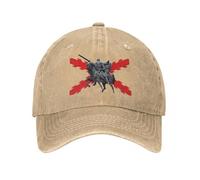 YCYLYLYC Gorras de béisbol Neutral Clásico Español Cruz de Borgoña Unisex Gorra Snapback de Denim Desgastado Correr al Aire Libre Sombreros Ajustables de Golf Gorra de Regalo