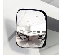 YCYRF Espejo Convexo de Seguridad Acrílico, Espejo Curvo de Tráfico, Soporte Ajustable para Garajes y Vigilancia Interior o Exterior, Visión Nítida de Gran Angular, Rectangular(20x24cm/8x9in)