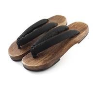 YCZHD Hombre Tradicional Japonés de Dos Dientes,Sandalias de Madera Geta Zuecos Mujeres Chanclas Zapatos(Size:EU 44,Color:A+5)