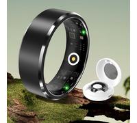 YD LIFE Anillo inteligente para hombres y mujeres, rastreador de fitness con IA 2025, resistente al agua, 5 ATM, con medición de temperatura, más de 100 modos deportivos, monitor de sueño, frecuencia
