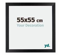 yd. Marco de fotos 55x55 cm Negro Mate - Marco de MDF Mura | Your Decoration, Cristal acrílico antirreflejos, Montaje en pared, Apta para fotos, pósteres o puzles, Made in Holland