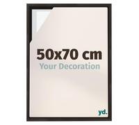 yd. Marco flotante 50x70 cm Roble Oscuro - Marco Para lienzo - MDF Lyon | Marco flotante para lienzos, Adecuado para lienzos de hasta 2 cm de grosor, Sin panel trasero ni cristal, Made in Holland