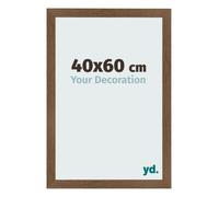 yd. Your Decoration - Marco de fotos 40x60 cm - Roble Rustico - Marco de fotos de MDF con cristal de plástico antirreflejo - Marco 40x60 cm - Bologna