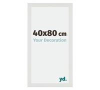 yd. Your Decoration - Marco de fotos 40x80 cm - Marco de pared de MDF - Antirreflectante - Magnifica calidad - Blanco Mate - Mura