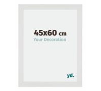 yd. Your Decoration - Marco de fotos 45x60 cm - Marco de pared de MDF - Antirreflectante - Magnifica calidad - Blanco Mate - Mura