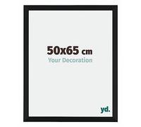 yd. Your Decoration - Marco de fotos 50x65 cm - Marco de pared de MDF - Antirreflectante - Magnifica calidad - Negro Mate - Catania