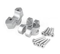 YDADV R1300RT 2025 2026 Altura del mango de elevación para BMW R1300GS Adventure R1300GSA R1300RT -Accesorios -Manillar - Elevador - Abrazadera - Extensiones Adaptador (Plata)