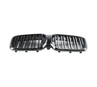 YDCDFVBVGM Central Delantero Rejilla Parrilla Delantera Negra Brillante Doble Listón para IX3 para G08 LCI 2022+ Rejilla Ventilación Cubierta Antiniebla Coche