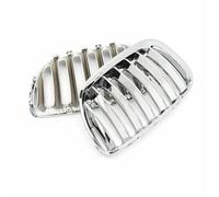 YDCDFVBVGM Central Delantero Rejilla Parrilla Delantera Una Sola Línea ABS para X5 para E53 2004 2005 2006 Accesorios 51137113733 51137113734 Rejilla Ventilación Cubierta Antiniebla Coche(Silver)