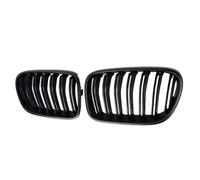 YDCDFVBVGM Central Delantero Rejilla Reemplazo 2 Piezas Accesorios para Parrilla Carreras Color Negro Brillante para X3 para F25 (2011-2013) Rejilla Ventilación Cubierta Antiniebla Coche(Matte Black)
