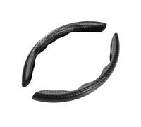 YDCDFVBVGM Fundas para Volante Coche 2 Uds Protector para Volante Coche Antideslizante Accesorios Decoración Interior Coche Auto Deco Universal Carcasa Decorativa Volante(A Black 2pcs)