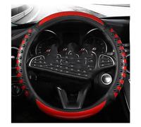 YDCDFVBVGM Fundas para Volante Coche Protector para Volante Coche Protector Deportivo con Tachuelas Masaje Antideslizante Universal 38 CM Carcasa Decorativa Volante(Red Round Type)