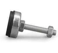 YDEWLY Adjustable Furniture Feet,Levelling Feet,304 Stainless Steel Foot Cup Screw, D82MM Support Furniture Cabinet Foot, Adjustable Foot, Non-Slip Fixed Foot(82*m18*160mm)
