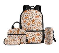 YDFISH Mochila escolar para niñas de 10 a 12 años, mochila escolar para niñas de 10 a 12 años, mochila escolar preescolar, Lindo Corgi