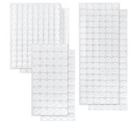 YDHfdc 418 Pares Puntos Adhesivo Doble Cara Redondo 10/15/20mm Adhesivo Redondo Blanco Gancho y Bucle Puntos Autoadhesivo para Bricolaje, Manualidades