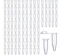 YDHfdc Tubo Centrifuga Transparente 100 Piezas 1,5 ML Plástico Centrifuge Tubos de Ensayo Micro con Tapa a Presión tubos de Microcentrífuga Graduados de Polipropileno