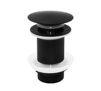 YDHfdc Valvula Desague Lavabo Universal Desague Lavabo Pop Up Sin Rebosadero Click Clack Desagüe Válvula Pop Up Lavabo Apta para Lavabos, Negro