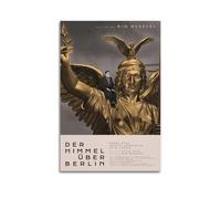 ydhgebn Póster de Der Himmel Über Berlin para pared, diseño vintage, pintura decorativa para dormitorio, sala de estar, estético, elegante, póster de 30 x 45 cm, estilo sin marco