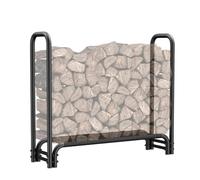 YDHSIKK Almacenamiento de leña para chimeneas, Leñero for interior y exterior con tapa, color azul claro, varios tamaños