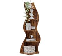 YDHSIKK Almacenamiento en la estande de la Esquina Alta Estantería de Esquina de 5 Niveles for Almacenamiento de Plantas, Color marrón, Varios tamaños(1PC)