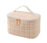 YDHSIKK Bolsa de maquillaje de gran espacio para almacenamiento de viaje, White, Talla única