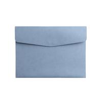 YDHSIKK Carpeta Tipo Bolsa, Bolsa de Documentos de Cuero sintético A4, Organizador de Archivos, 245 x 330 mm, Multicolor, Paquete de 2(Blue)