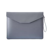 YDHSIKK Carpeta Tipo Bolsa, Bolsa organizadora de Documentos de PU, Multicolor, 26,1 x 34,2 cm(Grey)