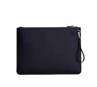 YDHSIKK Carpeta Tipo Bolsa, Carpeta de Archivos de Cuero sintético for Documentos, 24,8 x 34,5 cm, Multicolor(Black)