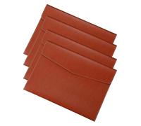 YDHSIKK Carpeta Tipo Bolsa, Carpeta de Cuero for Documentos, Tipo sobre, tamaño A4, Multicolor, 33 x 24,3 cm(Brown)