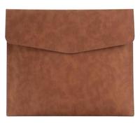 YDHSIKK Carpeta Tipo Bolsa, Carpeta de Documentos de Cuero Tipo sobre, tamaño A4, maletín de Negocios, Multicolor, 330 x 240 mm, Paquete de 3(Brown)