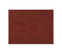 YDHSIKK Carpeta Tipo Bolsa, Carpeta organizadora de Documentos de Cuero sintético, 33 x 24 cm, Multicolor(Dark Brown)