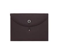 YDHSIKK Carpeta Tipo Bolsa, Carpeta organizadora de Documentos de Cuero sintético Multicolor 33 x 25 x 4,5 cm(Brown)