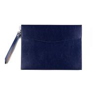 YDHSIKK Carpeta Tipo Bolsa, Carpeta portadocumentos de Piel sintética, 33 x 24 cm, Multicolor, Paquete de 2(Dark Brown)