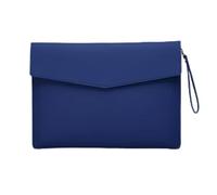 YDHSIKK Carpeta Tipo Bolsa, Organizador de Documentos de Cuero sintético Multicolor, 25,1 x 34,5 cm, for Oficina, hogar y Escuela.(Blue)