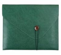 YDHSIKK Carpeta Tipo Bolsa, Portadocumentos de Cuero, sobre, Carpeta de Archivos, Organizador, Bolsa de Almacenamiento, Multicolor, 247 x 353 x 235 mm, Paquete de 3(Green)